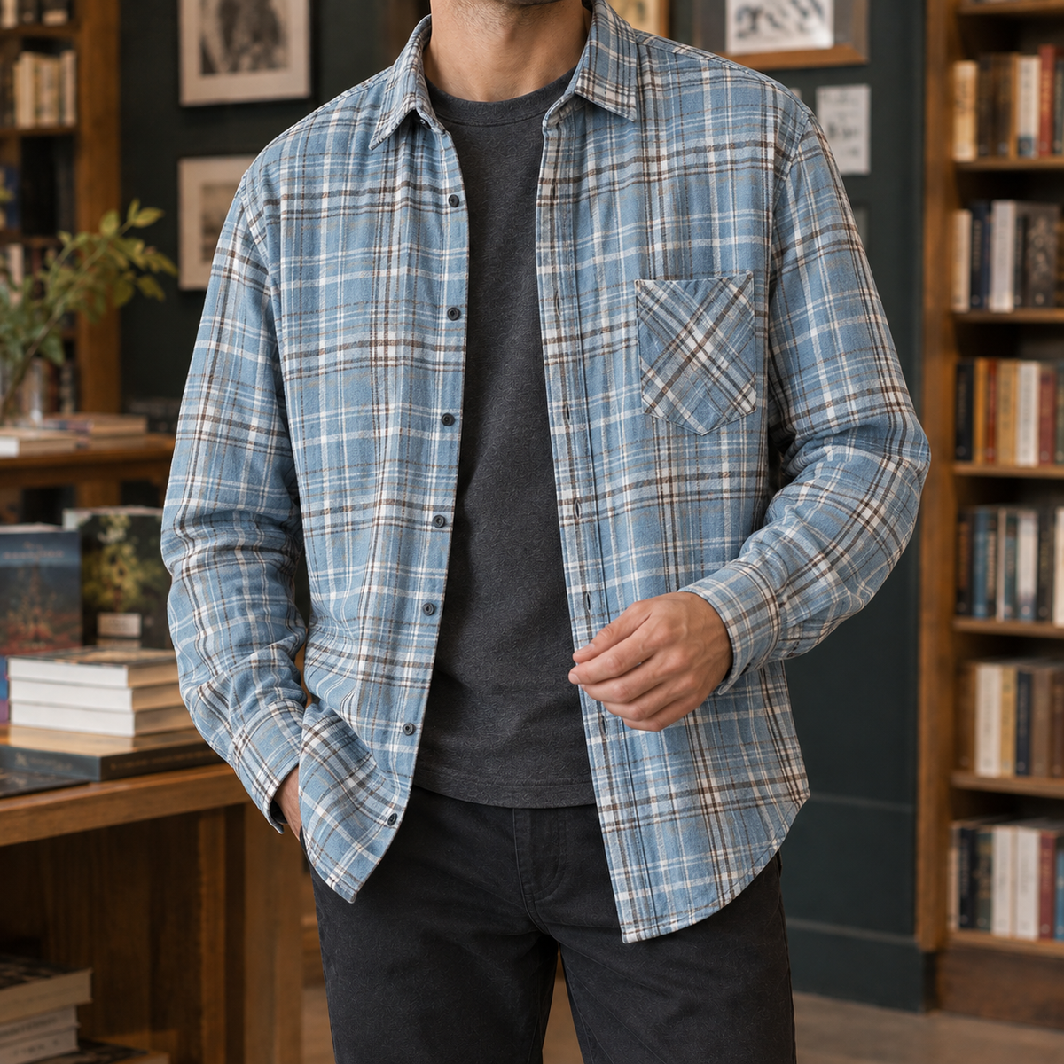 Nathan-Dean Plaid Overshirt