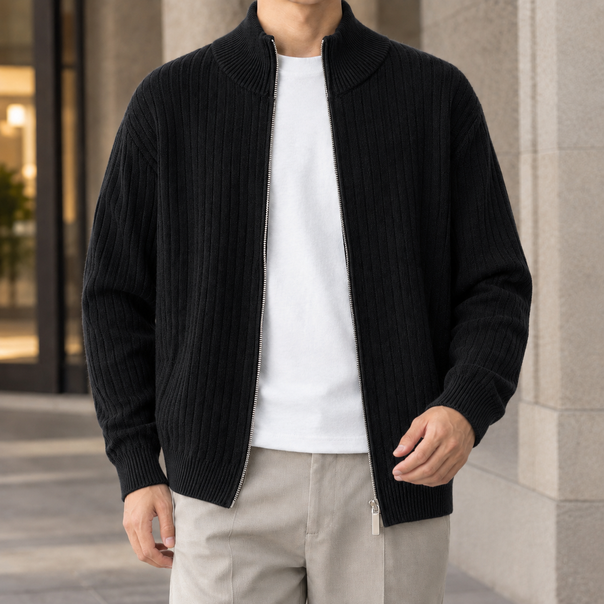 Jonathan-Jude Ribbed Jacket