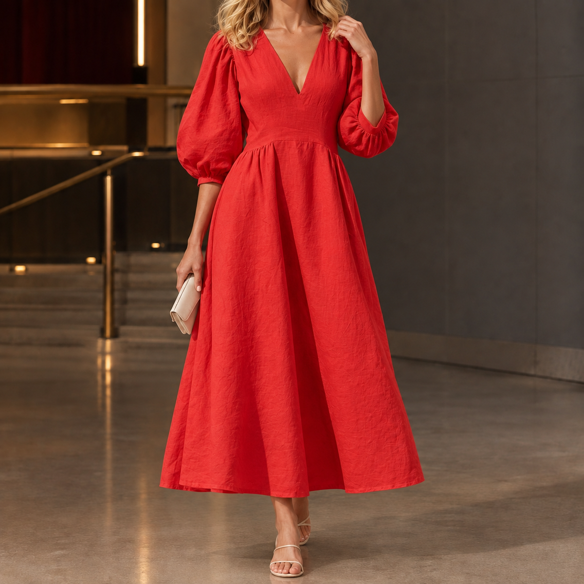 Mackenzie Puff Sleeve Dress