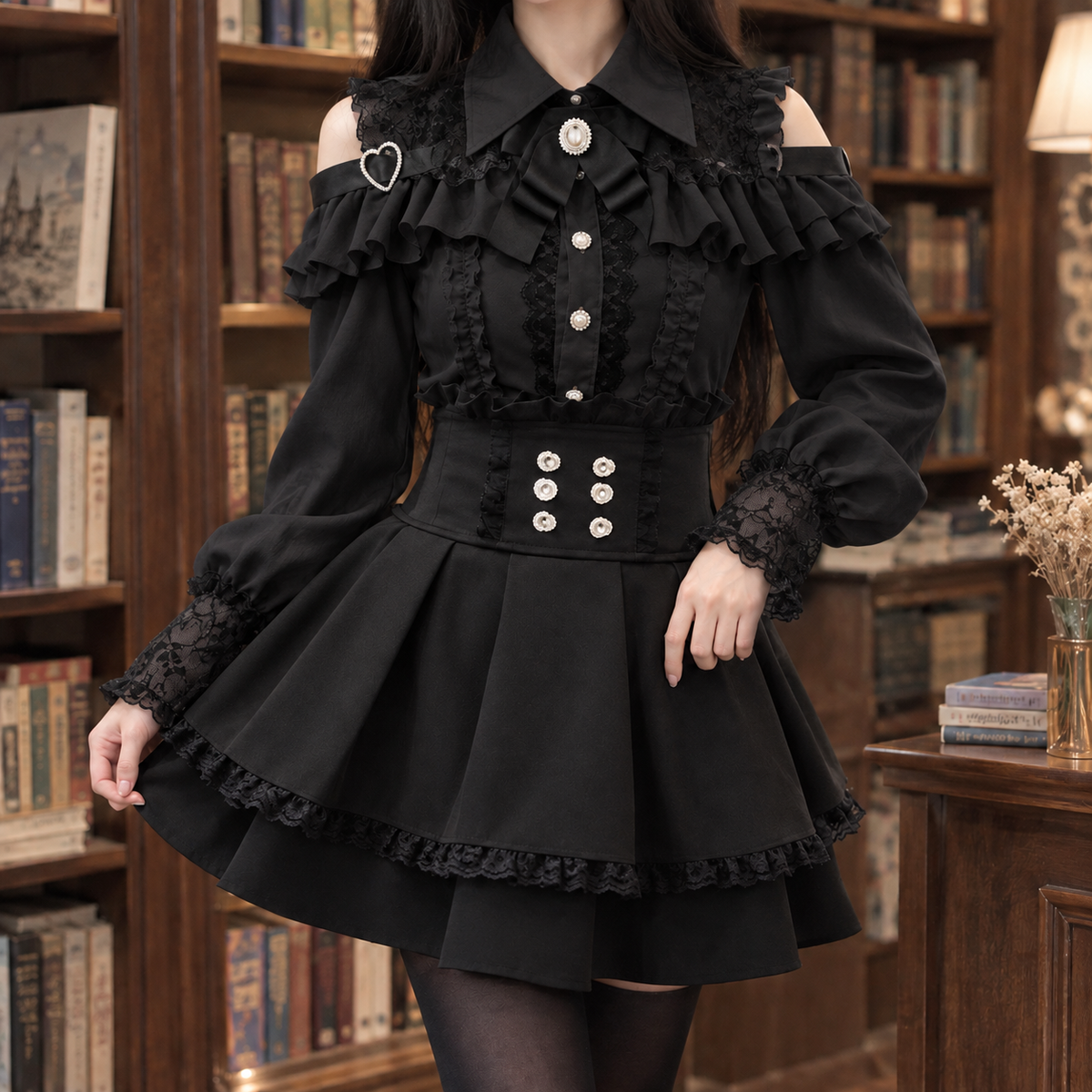 Verity-Hope Ruffled Set