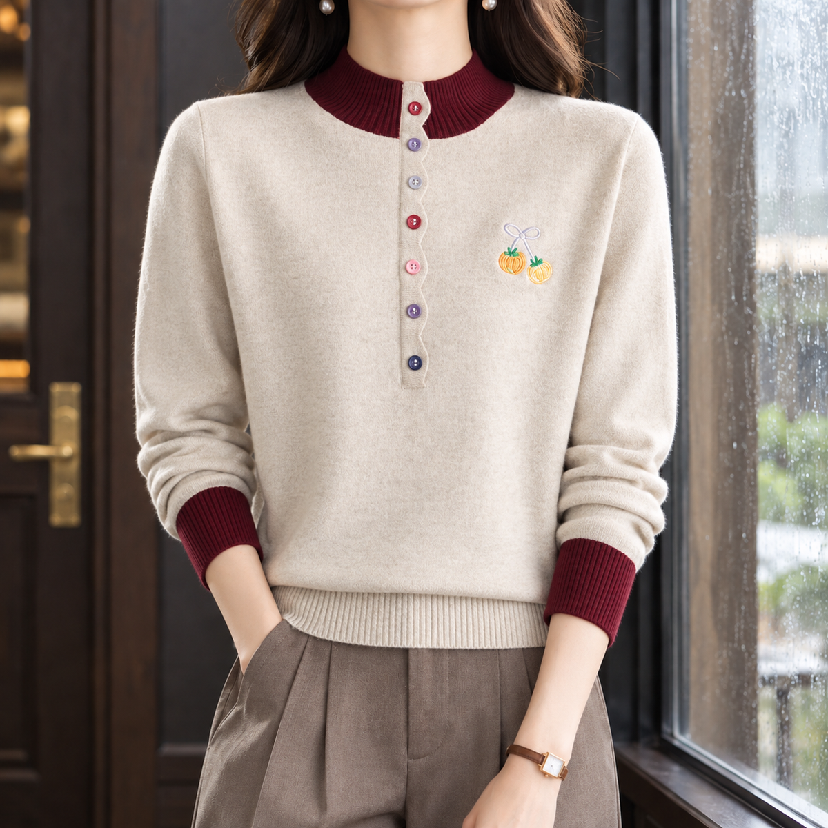 Ashley-Hope Mock Neck Sweater