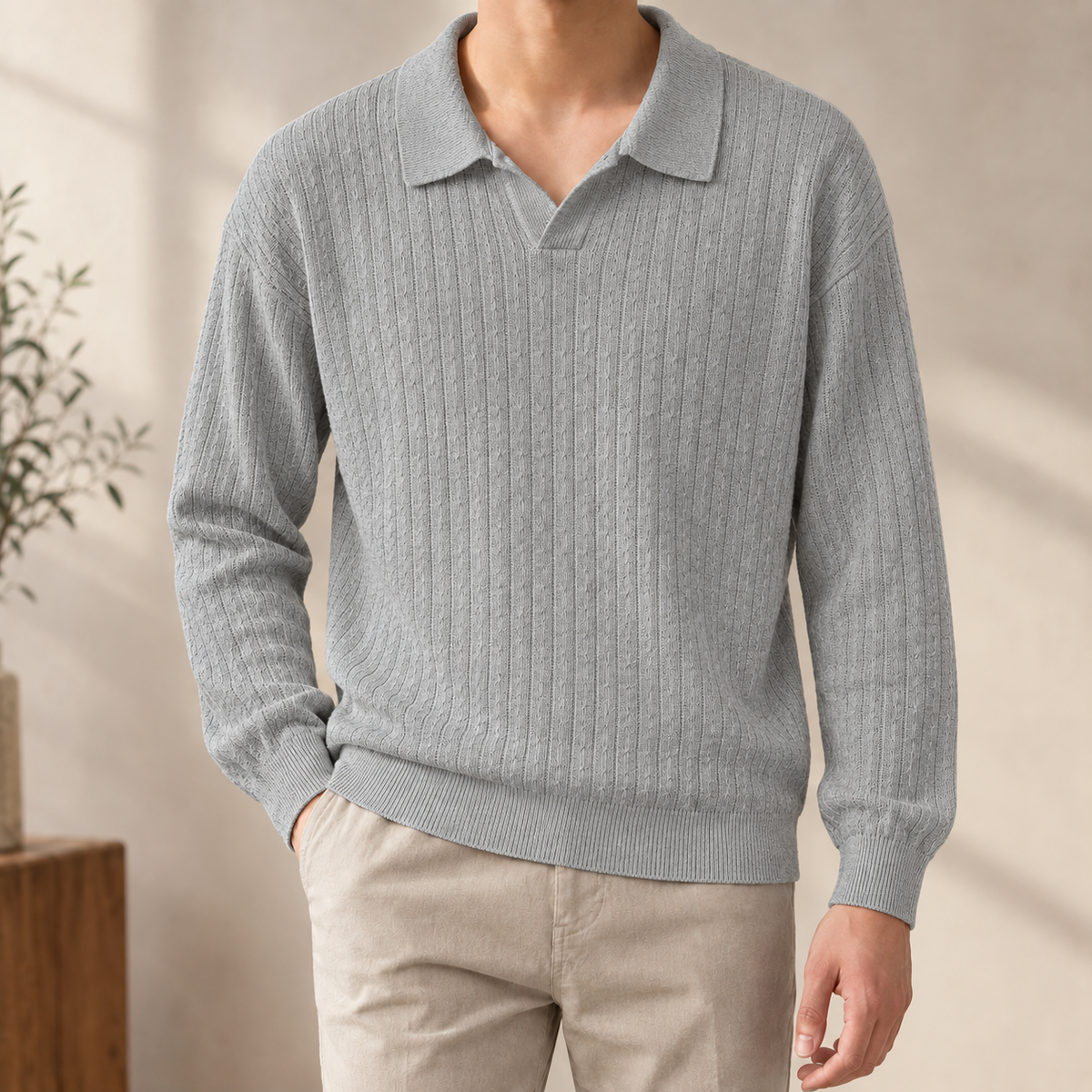 Herbert Ribbed Polo