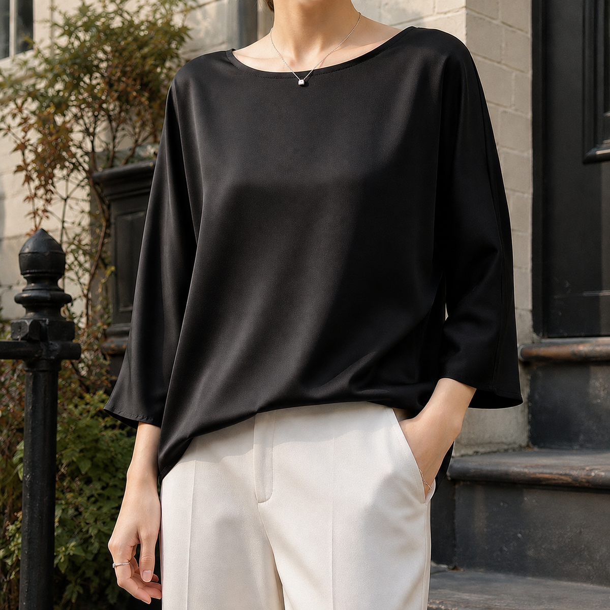 Adelia Relaxed Silk Top