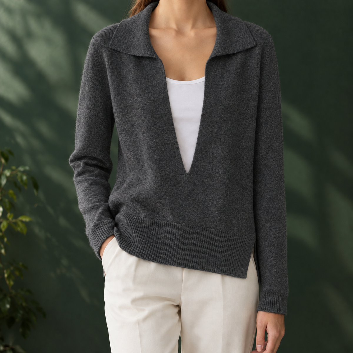 Leontine-Grace Layered Look Sweater