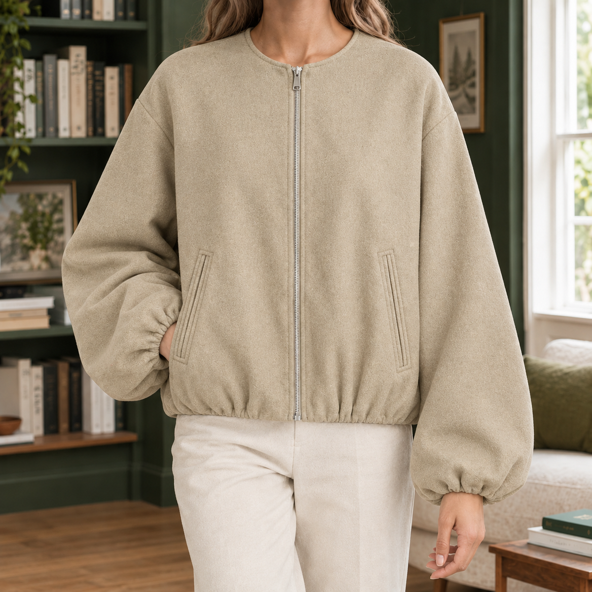 Erin-Eve Balloon Sleeve Jacket