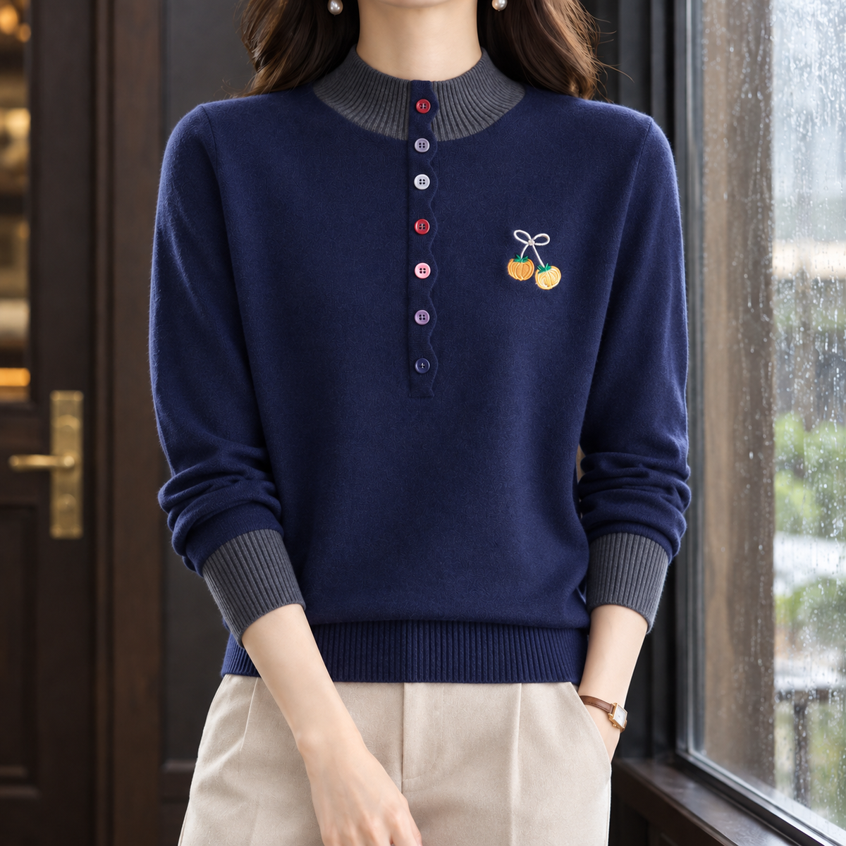 Ashley-Hope Mock Neck Sweater