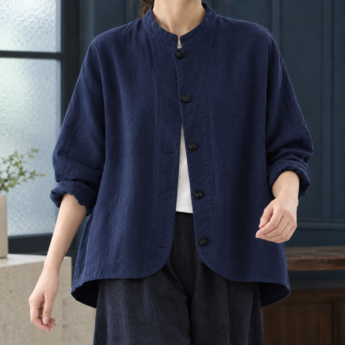 Stella-Marie Stand Collar Jacket