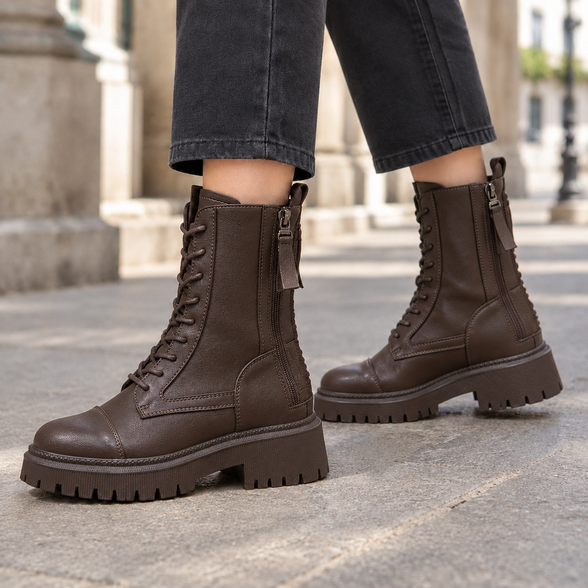 Palladio Lace-Up Boots