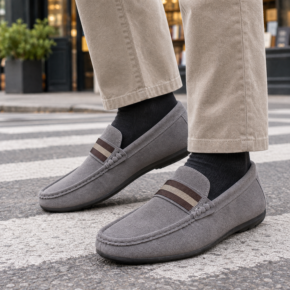 Bruni Striped Loafers