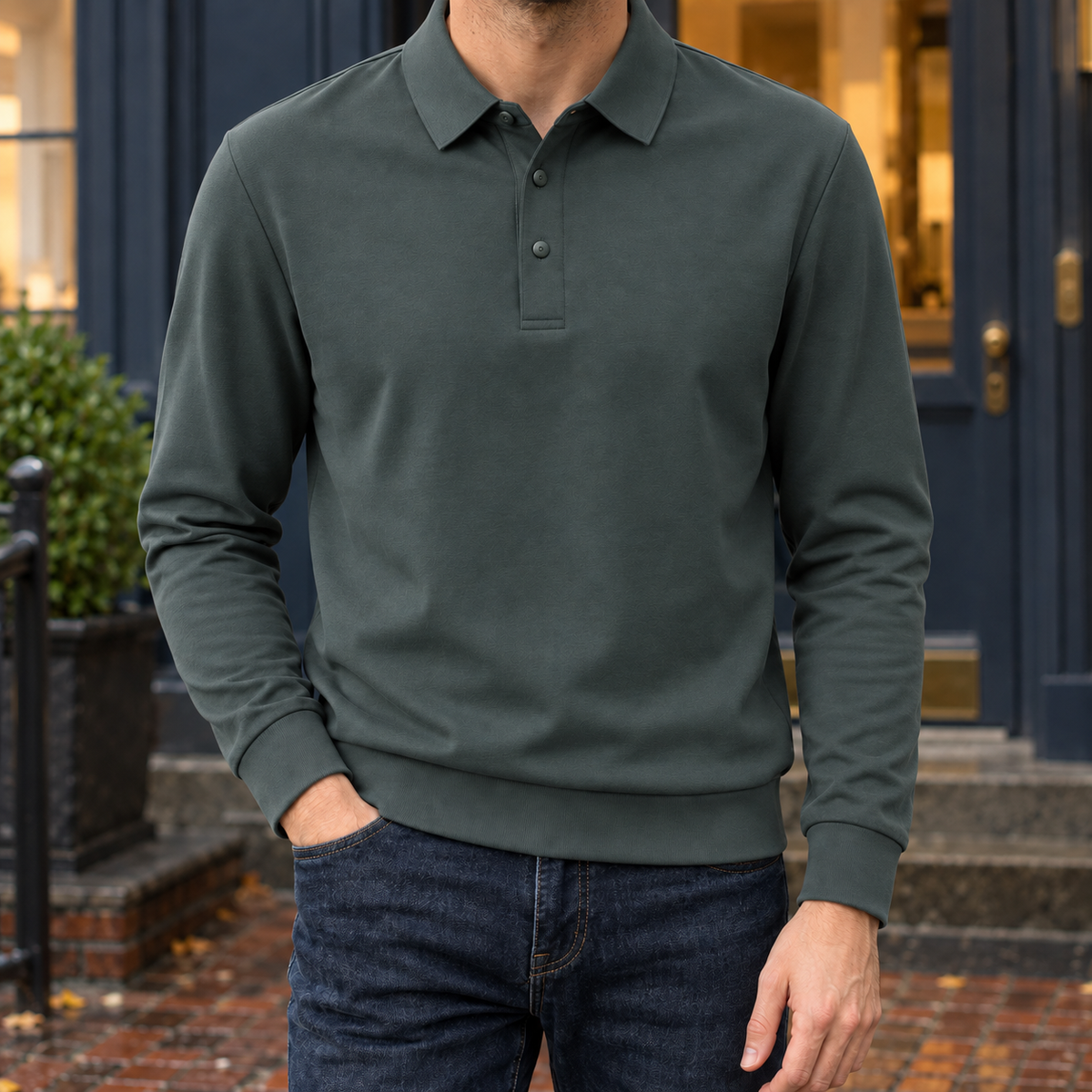 Soren-Dean Long Sleeve Polo
