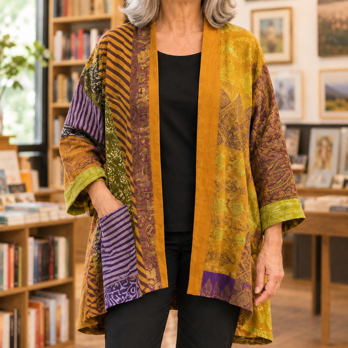 Marlene-Jane Patchwork Cardigan