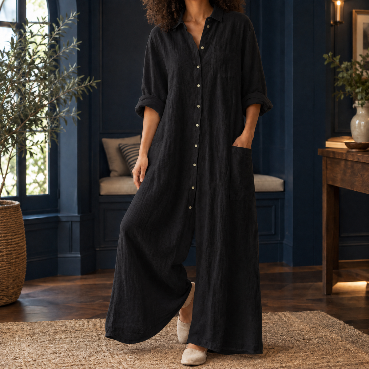 Ancelin-Belle Wide Leg Jumpsuit