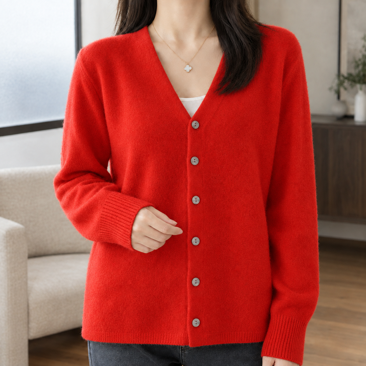 Millie V Neck Cardigan