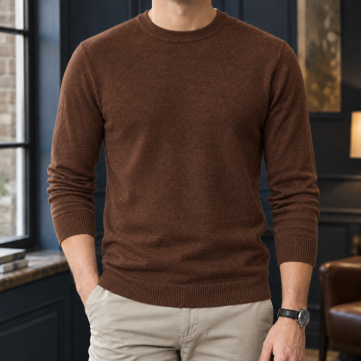 Olivier-Miles Round Neck Sweater