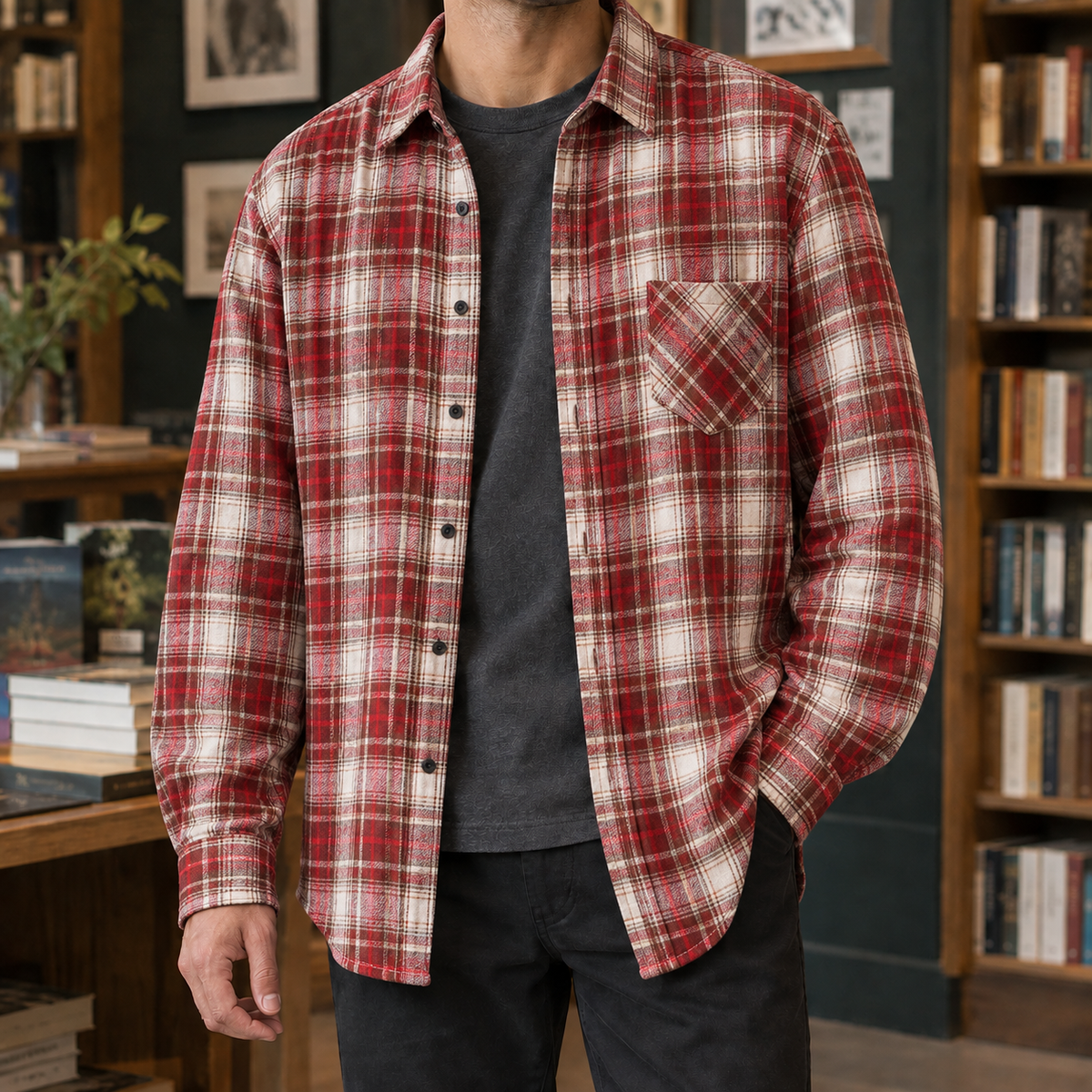 Nathan-Dean Plaid Overshirt
