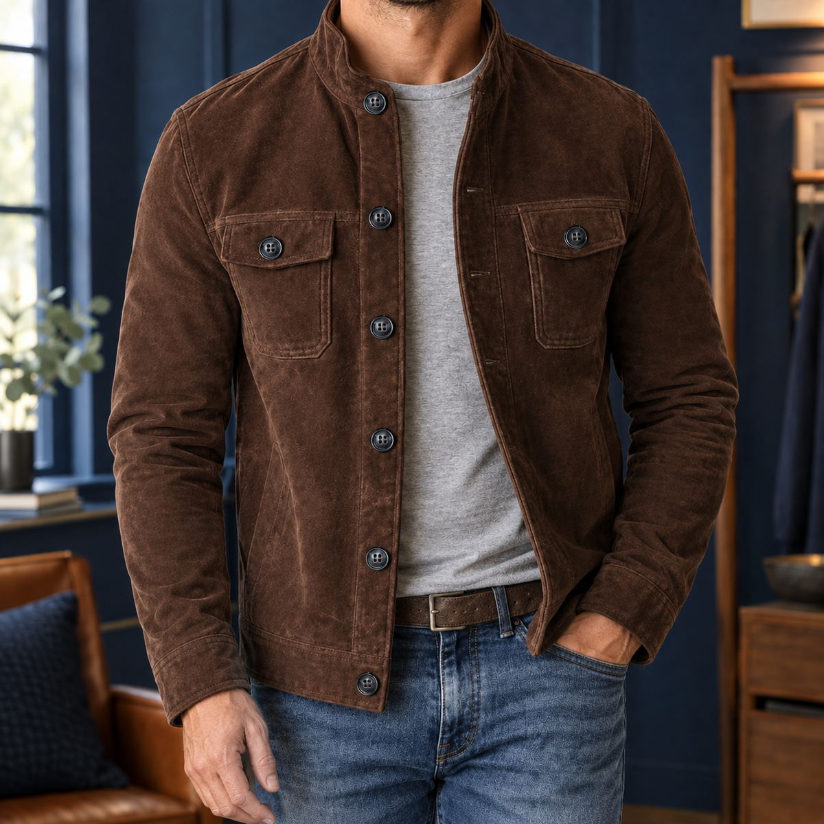 Damaso Stand Collar Jacket