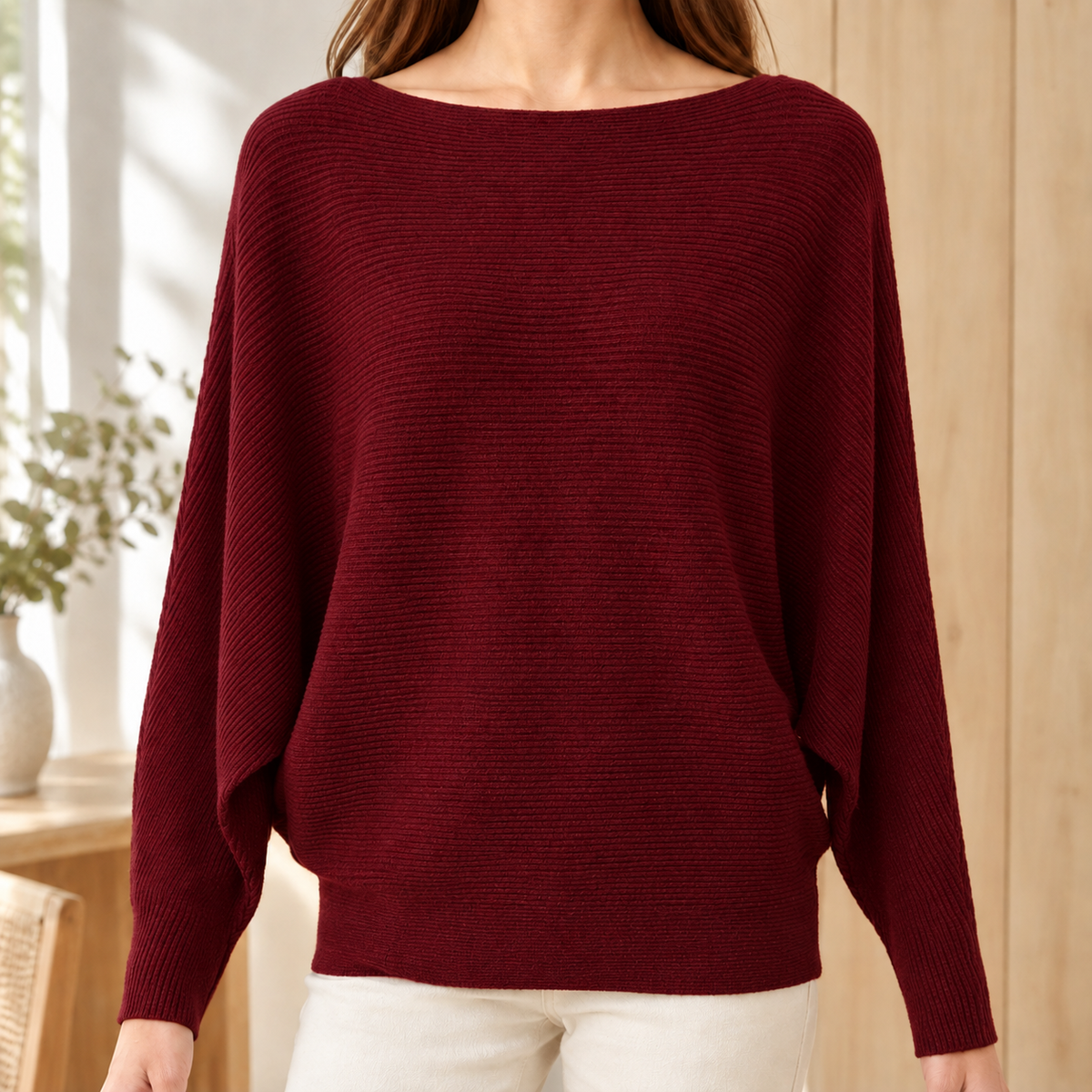 Cordelia-Faye Boat Neck Sweater