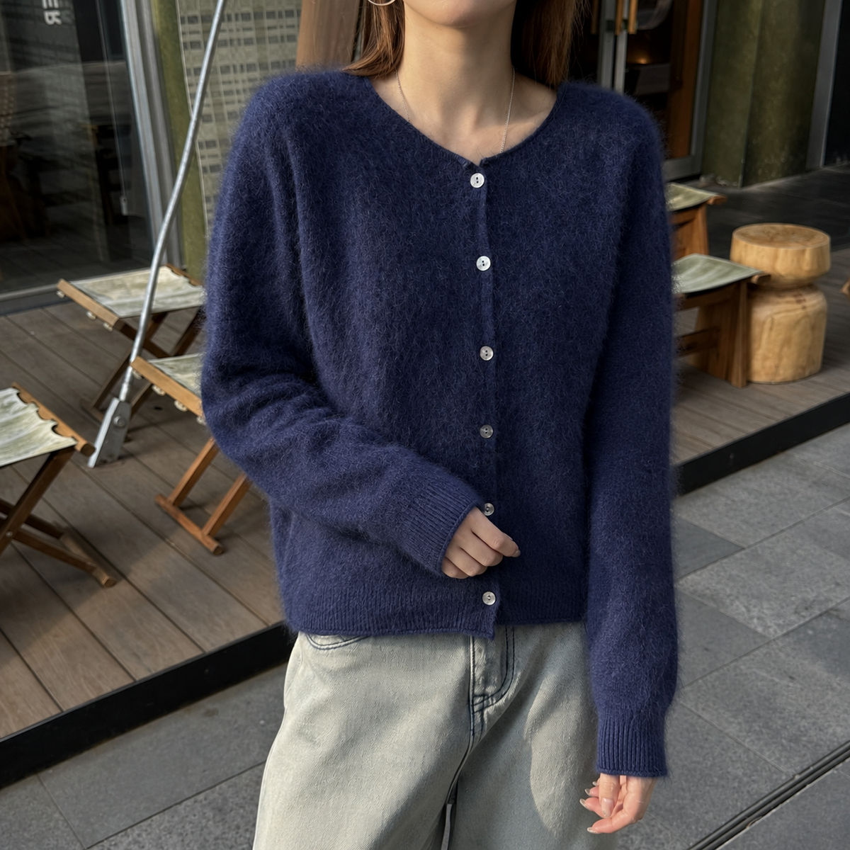 Amandine-June Brushed Cardigan