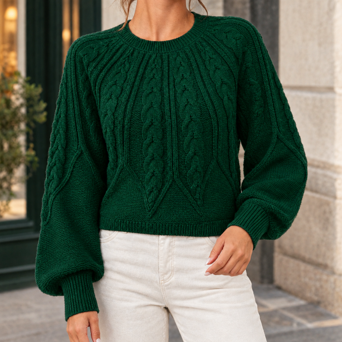 Georgina-Jane Cable Knit Sweater