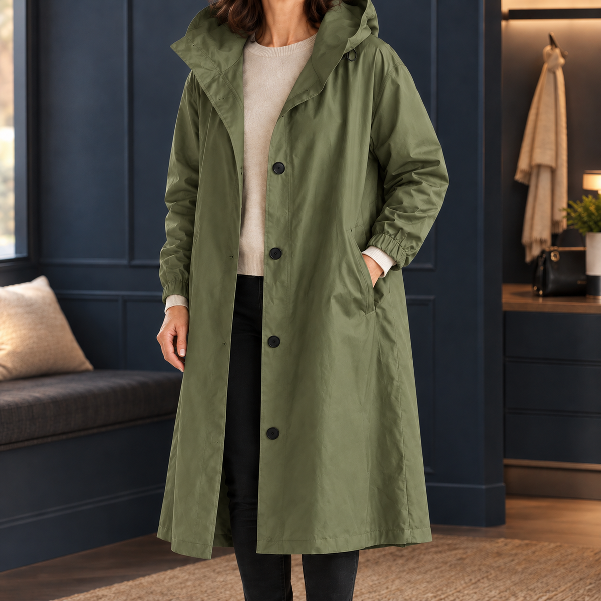 Nina-Marie Hooded Overcoat
