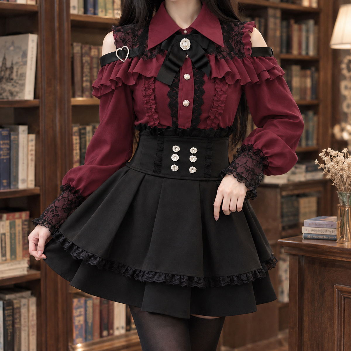 Verity-Hope Ruffled Set