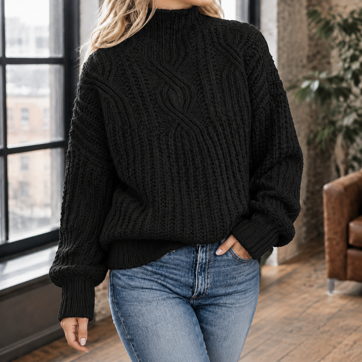 Perpetua Cable Knit Sweater