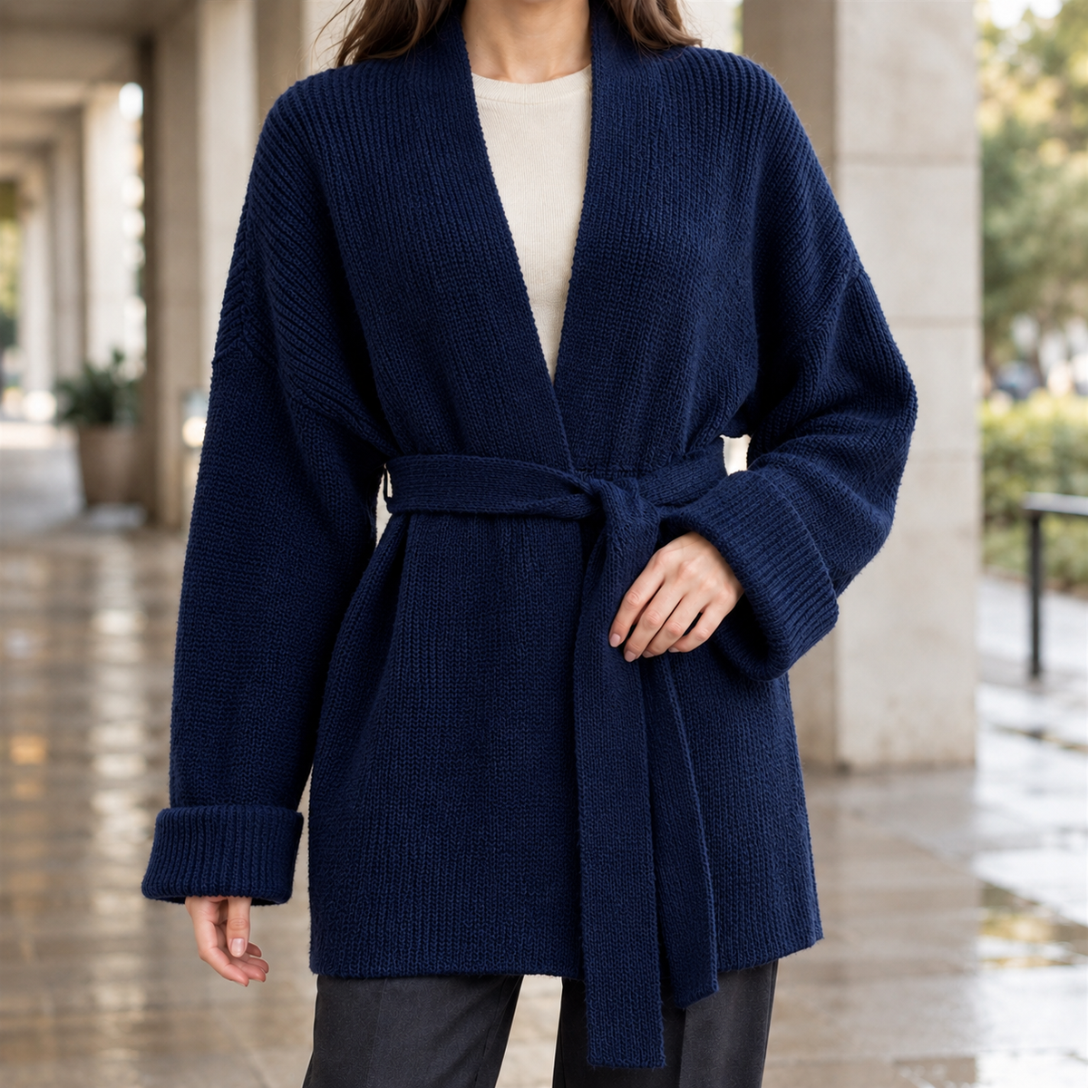 Michelle-Jade Belted Cardigan