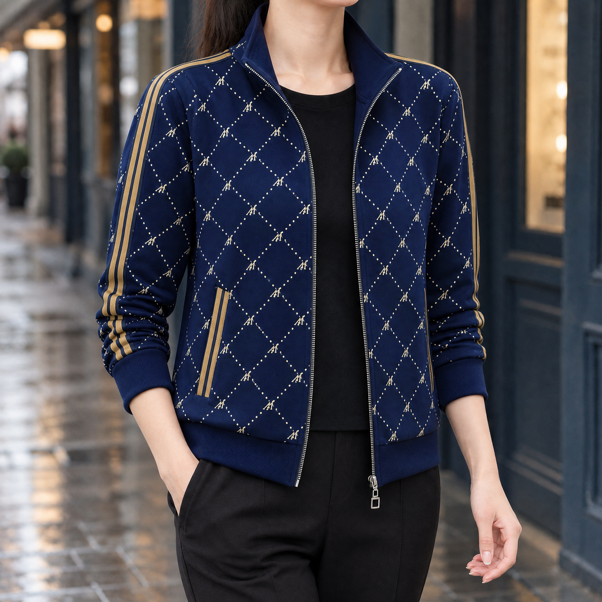 Morgan-Mae Stand Collar Jacket