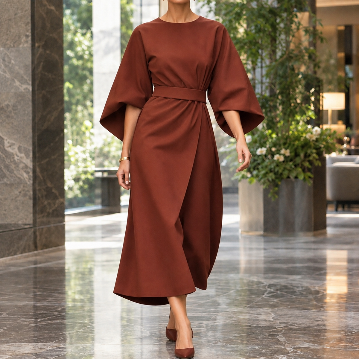 Kelsey-Rae Batwing Wrap Dress