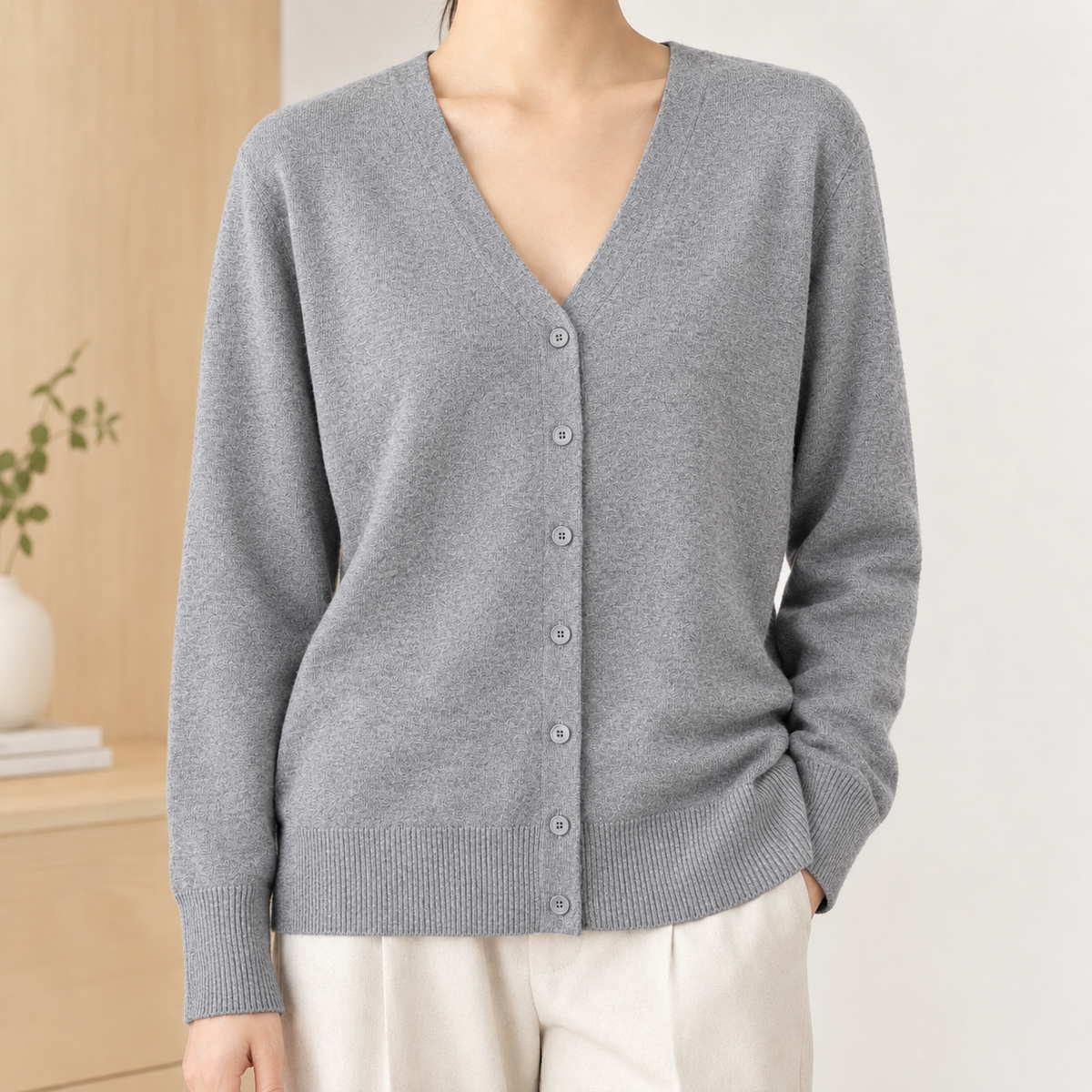 Diantha-Grace V Neck Cardigan