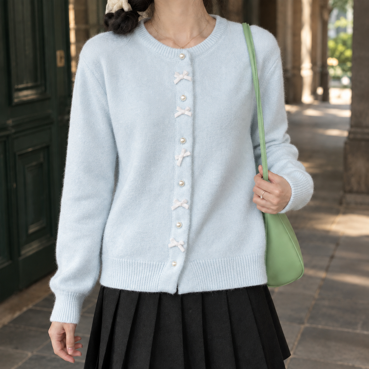 Grace-Eve Bow Cardigan