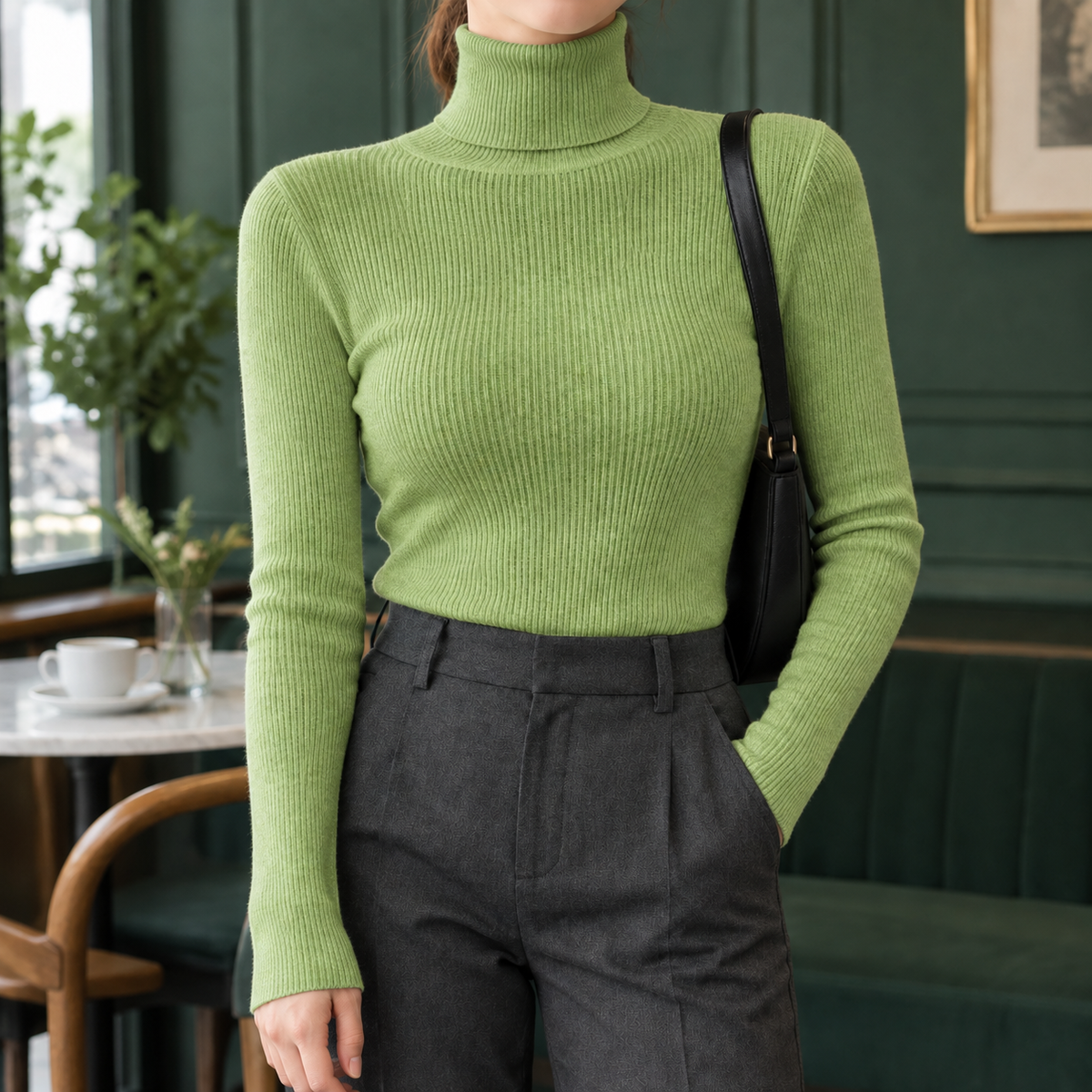 Sidonie Ribbed Turtleneck