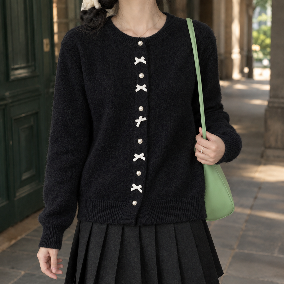 Grace-Eve Bow Cardigan