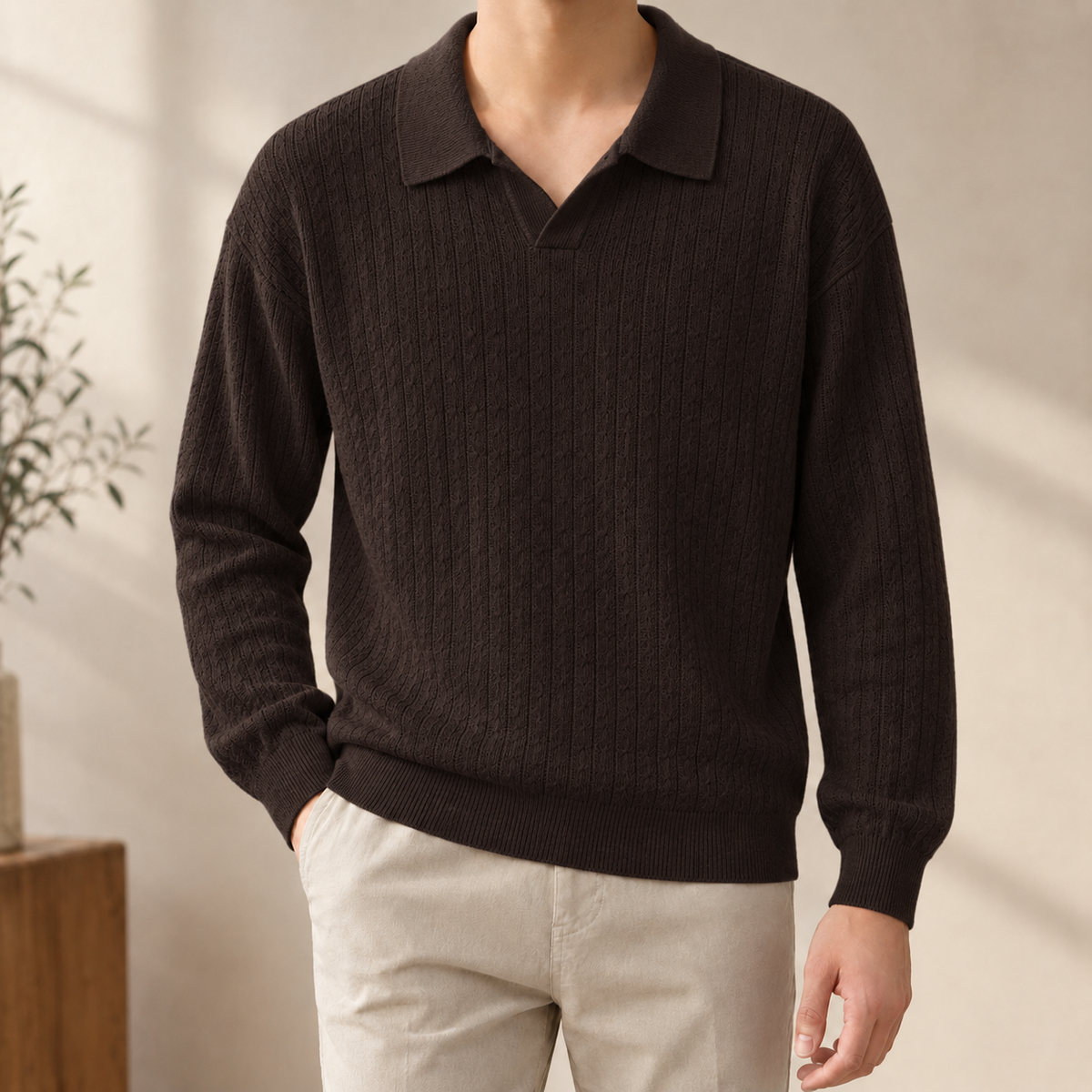 Herbert Ribbed Polo