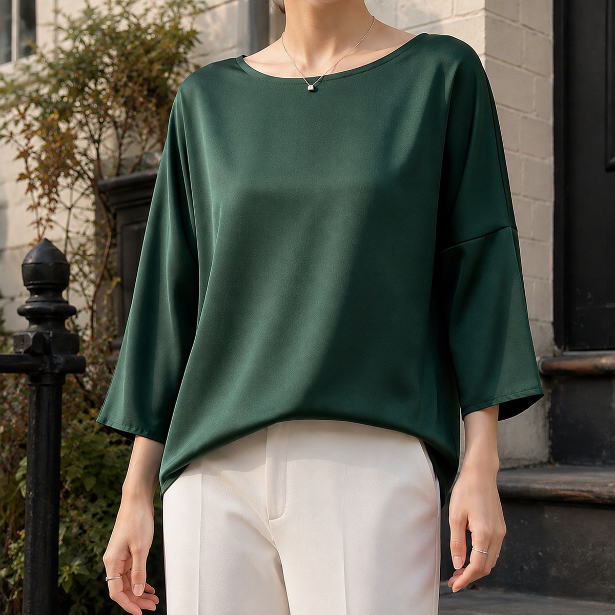 Adelia Relaxed Silk Top