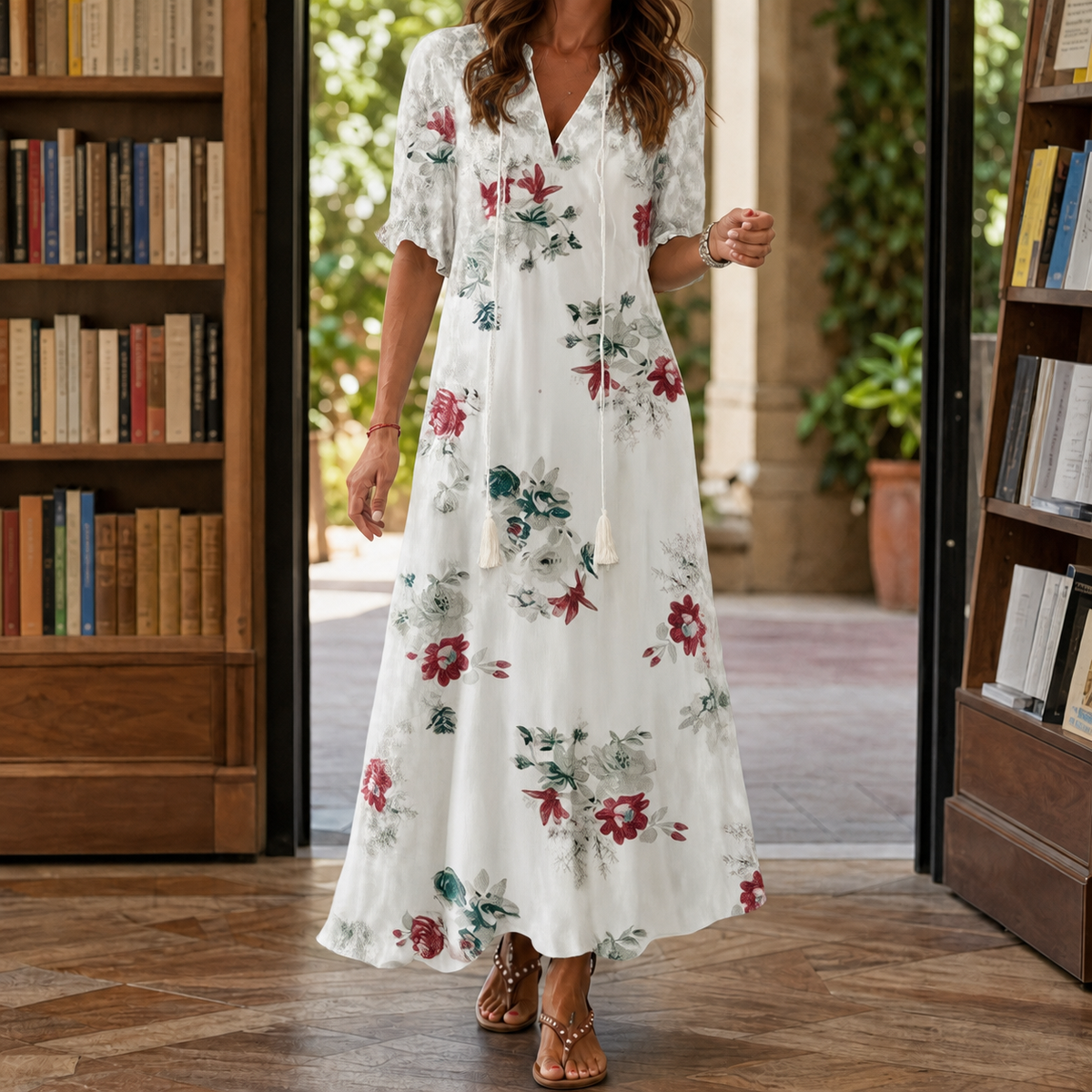 Darcy-Mae Printed Maxi Dress
