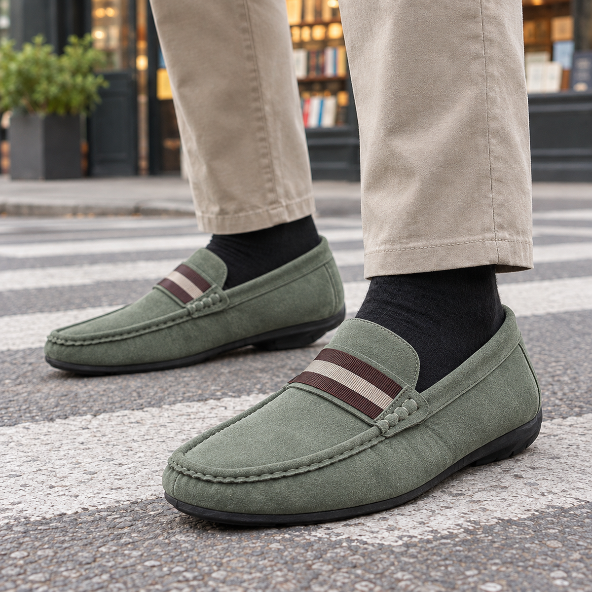 Bruni Striped Loafers