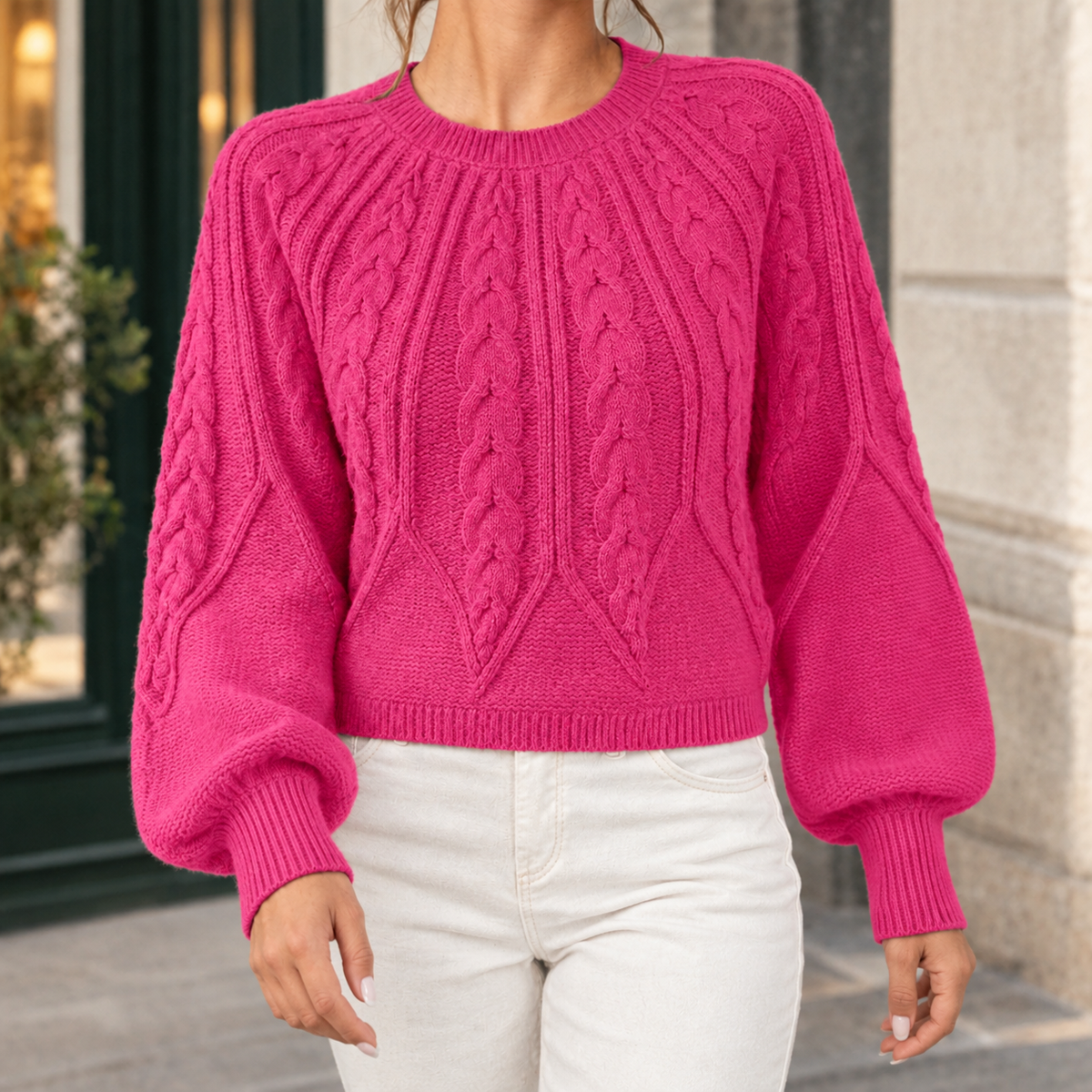 Georgina-Jane Cable Knit Sweater