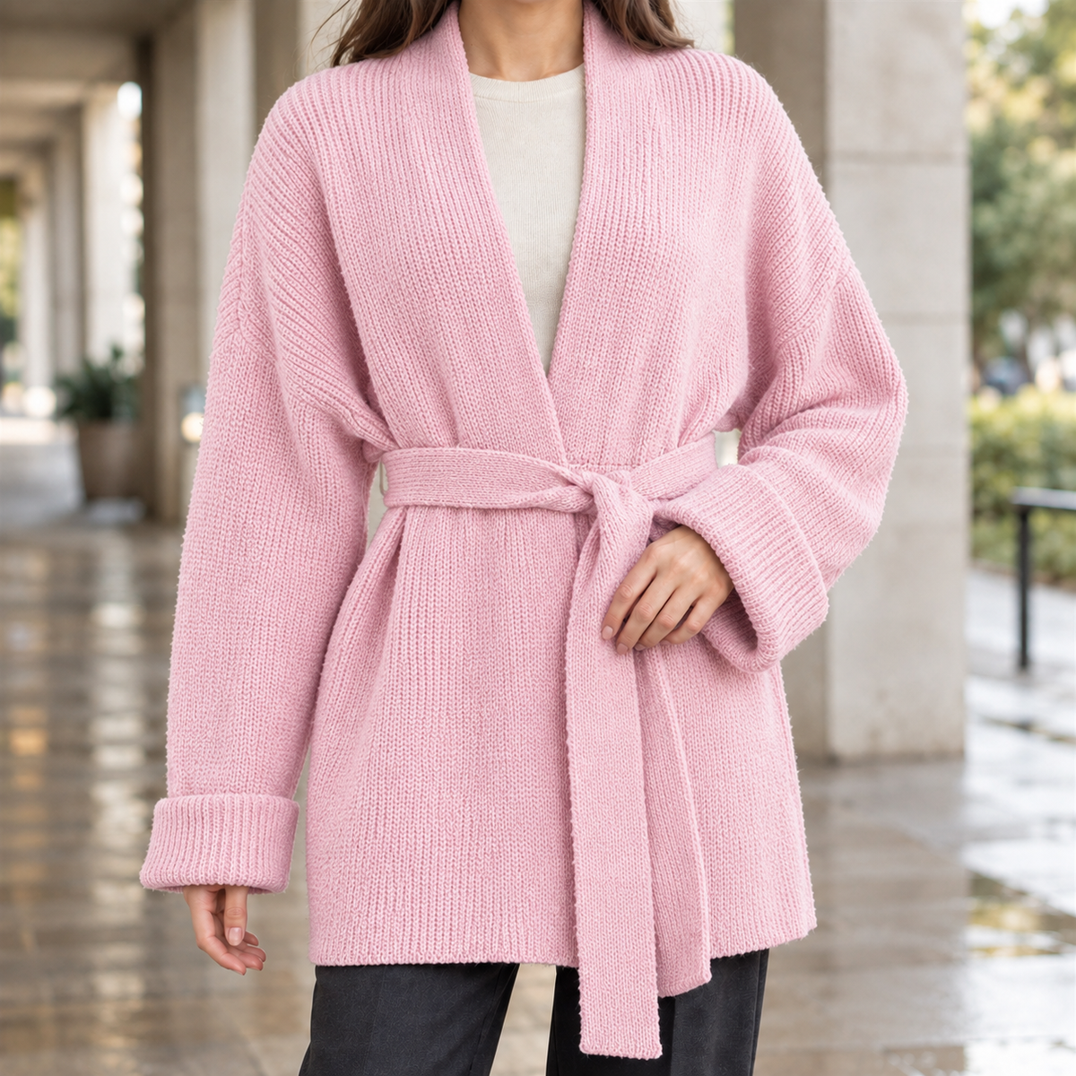 Michelle-Jade Belted Cardigan