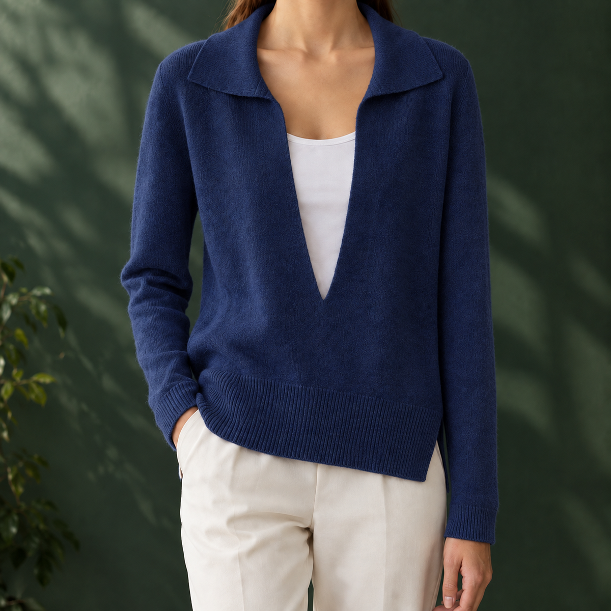 Leontine-Grace Layered Look Sweater