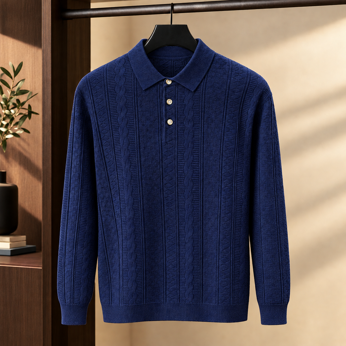 Gilles-Wade Textured Polo