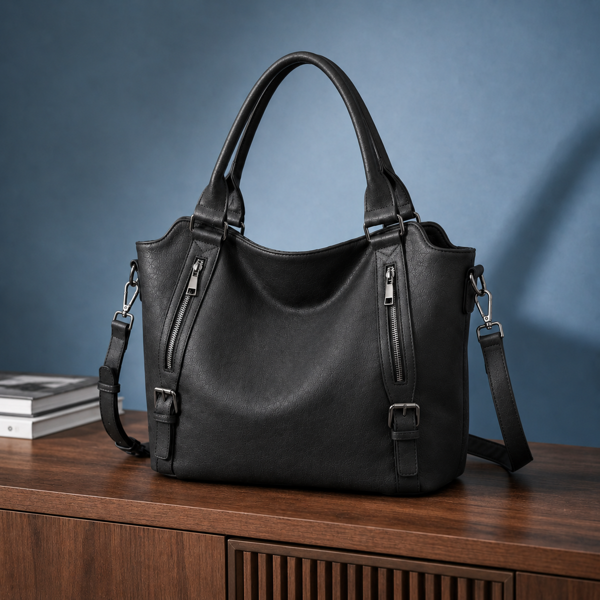 Tavelli Zip Detail Tote