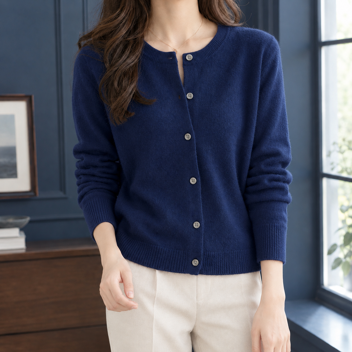 Lillian-June Round Neck Cardigan