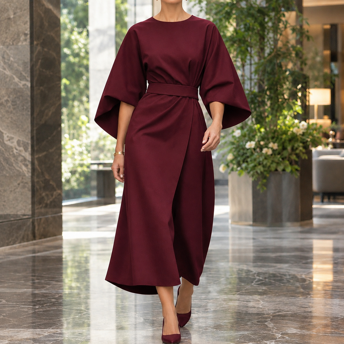 Kelsey-Rae Batwing Wrap Dress