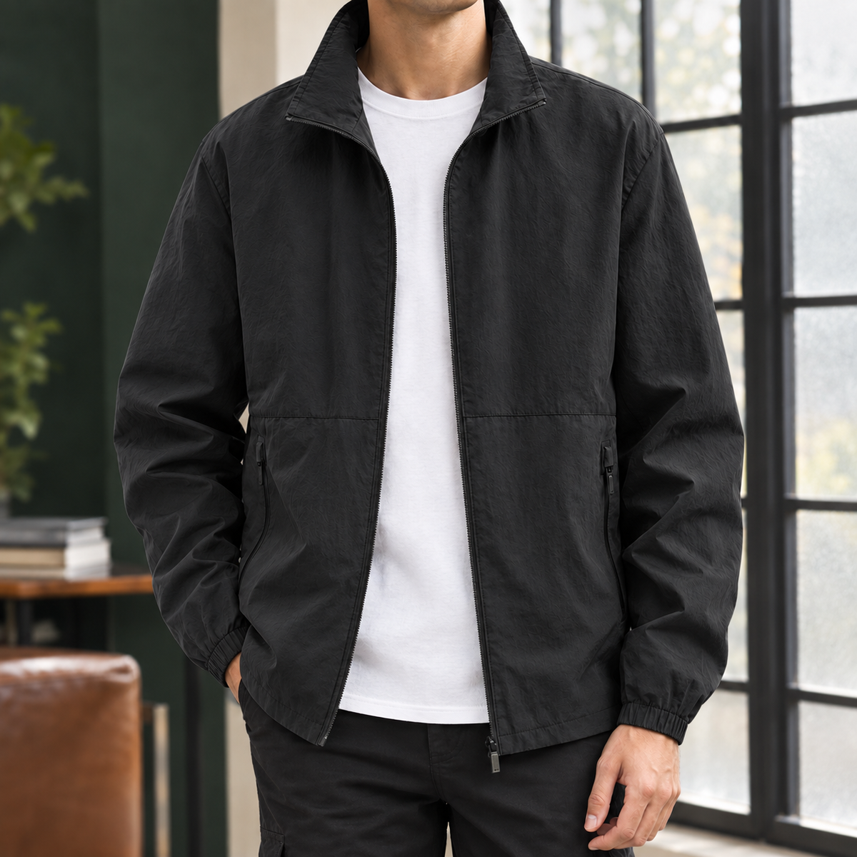 Christopher Stand Collar Jacket