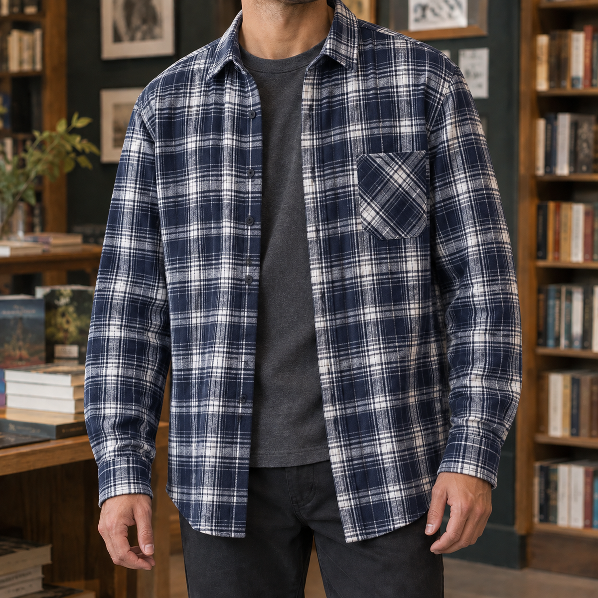 Nathan-Dean Plaid Overshirt