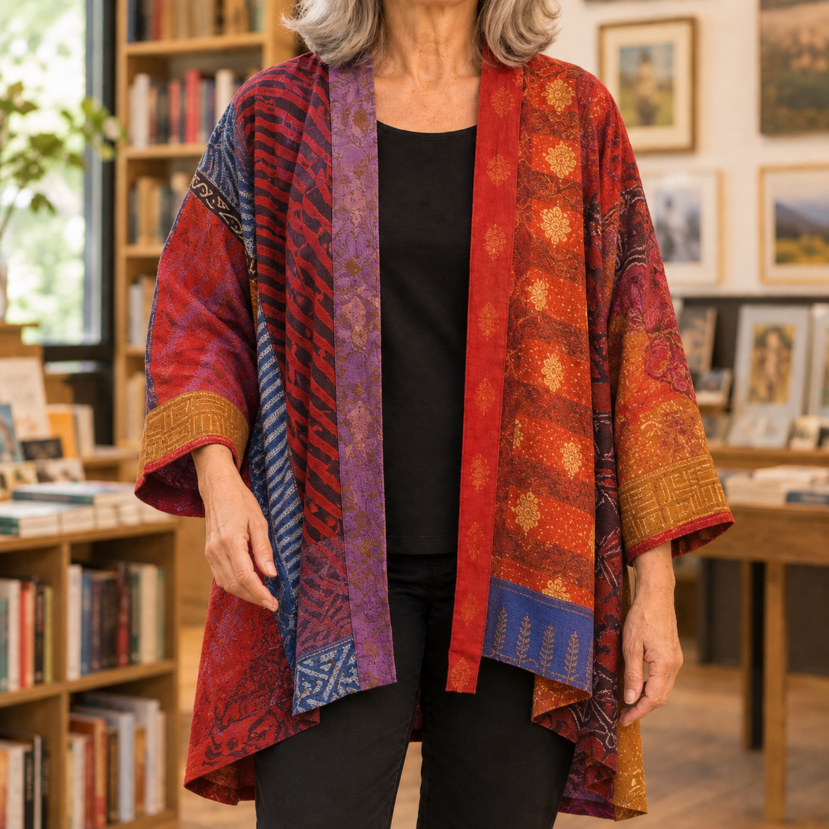 Marlene-Jane Patchwork Cardigan