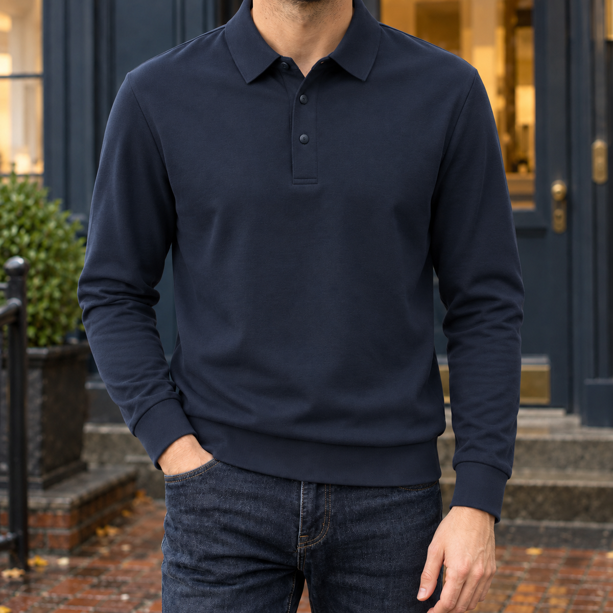 Soren-Dean Long Sleeve Polo