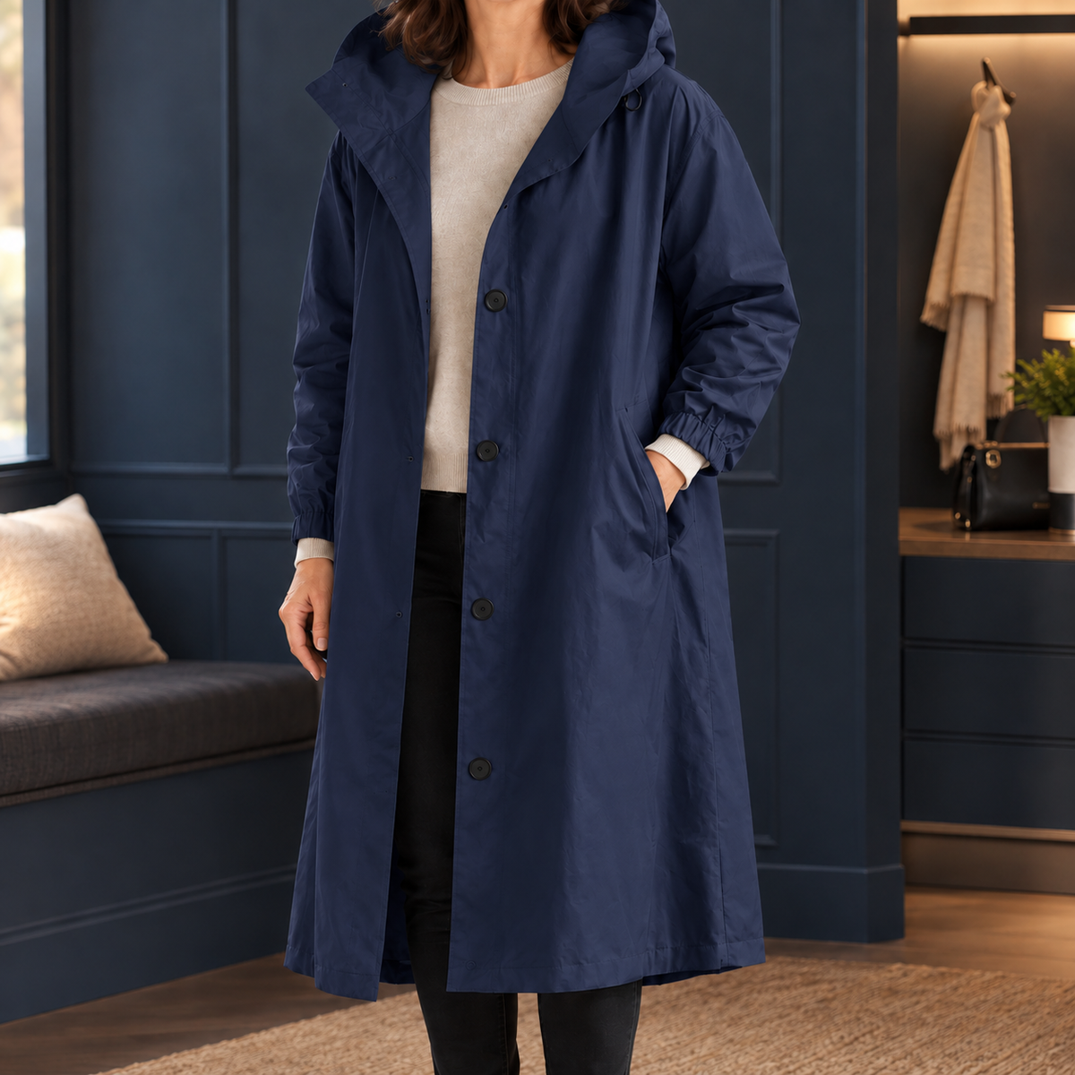 Nina-Marie Hooded Overcoat