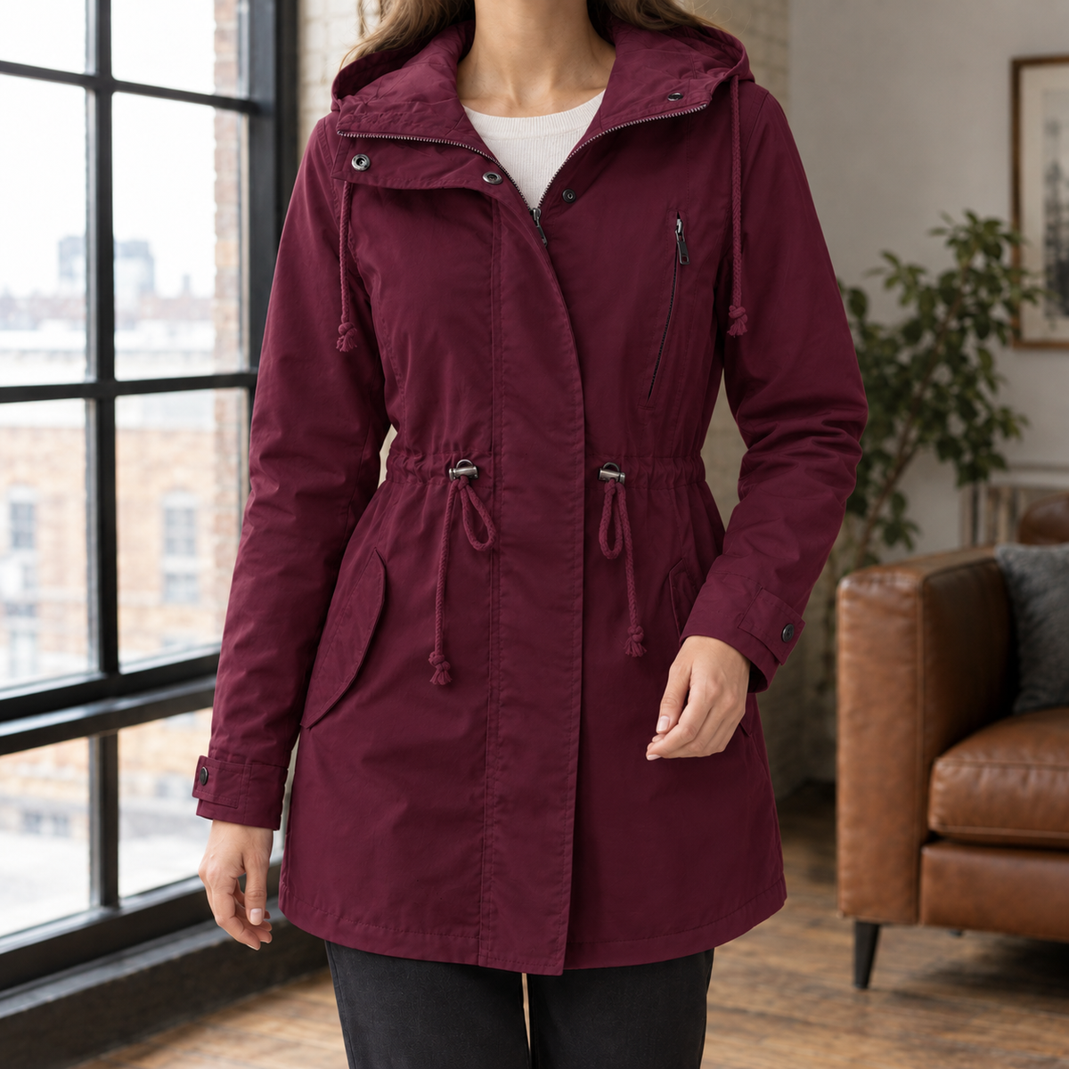 Ursuline Drawstring Parka